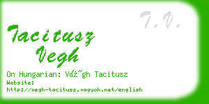 tacitusz vegh business card